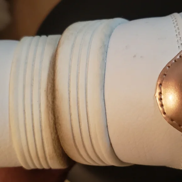 EUC white & rose gold/blush tone Reebok court W (sz 10) - Picture 7 of 8